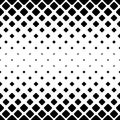 Monochrome abstract square pattern background - black and white geometric vector design from diagonal rounded squares Royalty Free Stock Photo