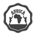 Monochrome Africa symbol.