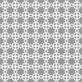 Monochrome arabic seamless pattern, oriental wallpaper