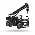 Monochrome auto crane icon