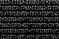 Monochrome background of white letters spell magic alphabet on black