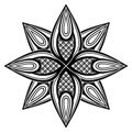 Monochrome Beautiful Decorative Ornate Mandala