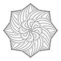 Monochrome Beautiful Decorative Ornate Mandala