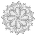 Monochrome Beautiful Decorative Ornate Mandala