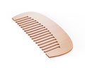 Monochrome beauty icon, pink color comb 3D icon in pink background, 3d rendering, outline icon