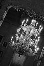 Monochrome Chandelier in Knowsley Hall