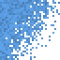 Monochrome blue abstract pixelated gradient