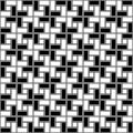 Monochrome brick spiral tile clockwise texture seamless pattern