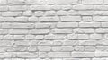 Monochrome Brick Wall Texture for Background and Design. Simple White Brick Wall, Ideal for Architecture and Royalty Free Stock Photo