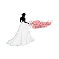 Monochrome Bridal Dress Boutique Logo Ideas, Fashion, Beautiful Bride, Vector Design