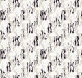 Monochrome broken glitch stripe texture background. Distressed diagonal dashed line dotted seamless pattern. Black and