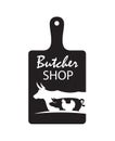 Butcher shop emblem