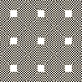 Monochrome chequered pattern with squares