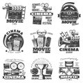 Monochrome Cinema Emblems