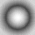 Monochrome circle dotted vector background. Abstract black and white halftone effect