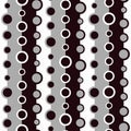 Monochrome circle seamless pattern