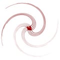 Monochrome cyclic, cycle concentric rings. revolved spiral, vortex, whorl. abstract circular, radial loop shape, element