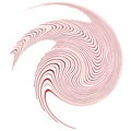 Monochrome cyclic, cycle concentric rings. revolved spiral, vortex, whorl. abstract circular, radial loop shape, element