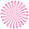 Monochrome 3D Pink Stars Burst Clipart