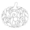 Monochrome Decorative Pumpkin