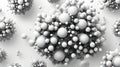 Monochrome Dot Cluster with Gradient Alignment