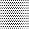 Monochrome dotted seamless pattern