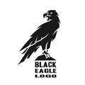 Monochrome eagle logo.