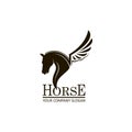 Emblem of horse head Royalty Free Stock Photo