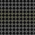 Monochrome geometric composition over black background Royalty Free Stock Photo