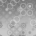 Monochrome geometric composition over bright background Royalty Free Stock Photo