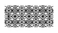 Monochrome Geometric Lattice: Seamless Abstract Pattern, vector design Generative AI Royalty Free Stock Photo