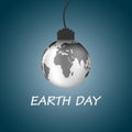 Monochrome Globe Earth icon - vector illustration.