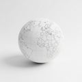 A monochrome globe features outlined continents and countries Royalty Free Stock Photo