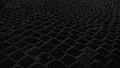 Monochrome graphic drawing of paving stones in an ancient square in the old city. Black background with gray pattern. A square- Royalty Free Stock Photo