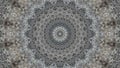 Monochrome gray relaxing mandala pattern