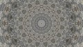 Monochrome gray relaxing mandala pattern