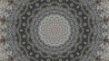 Monochrome gray relaxing mandala pattern