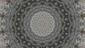 Monochrome gray relaxing mandala pattern