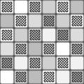 Monochrome gray tile seamless pattern