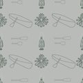 Monochrome green kaki pattern backgrounds lake life Royalty Free Stock Photo