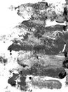 Monochrome grey and black abstract streaks of paint