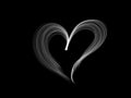 Monochrome grey lovely heart grunge background