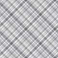 Monochrome grey seamless checkered pattern Tartan diagonal ornament