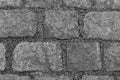 Monochrome grunge background gray stone part of a stone canvas tile urban pattern Royalty Free Stock Photo