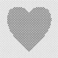 Monochrome heart shaped love concept background design