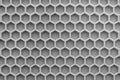 Monochrome Hexagonal wall texture surface. Abstract pattern background.