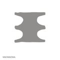 monochrome icon with Adinkra symbol Nnonnowa Royalty Free Stock Photo