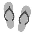Monochrome icon flip flops