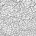 Abstract Cracked Desert Earth Texture Pattern. Seamless pattern