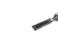 Monochrome image, sharp chisel close up macro shot Royalty Free Stock Photo
